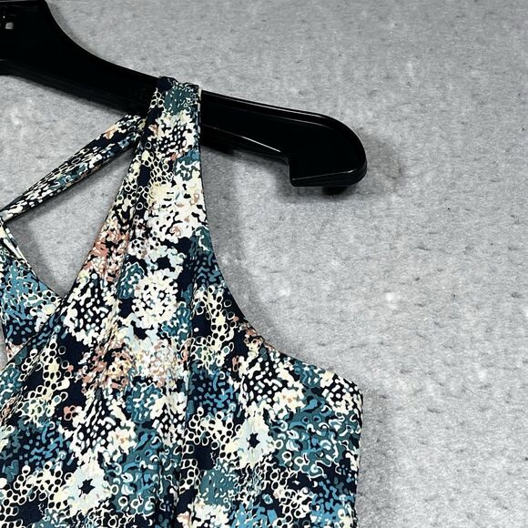 Patagonia Magnolia Spring Dress Large in Furnai Floral Neo Navy Sleeveless Knit - Picture 4 of 12